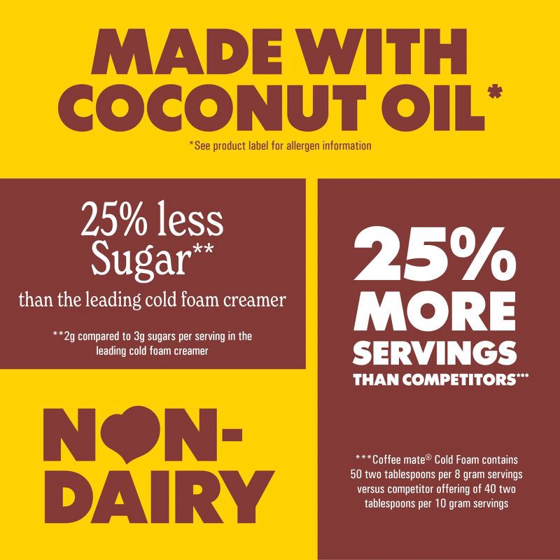 slide 4 of 11, Coffee mate Cold Foam Brown Butter Chocolate Chip Coffee Creamer - 14oz, 14 oz
