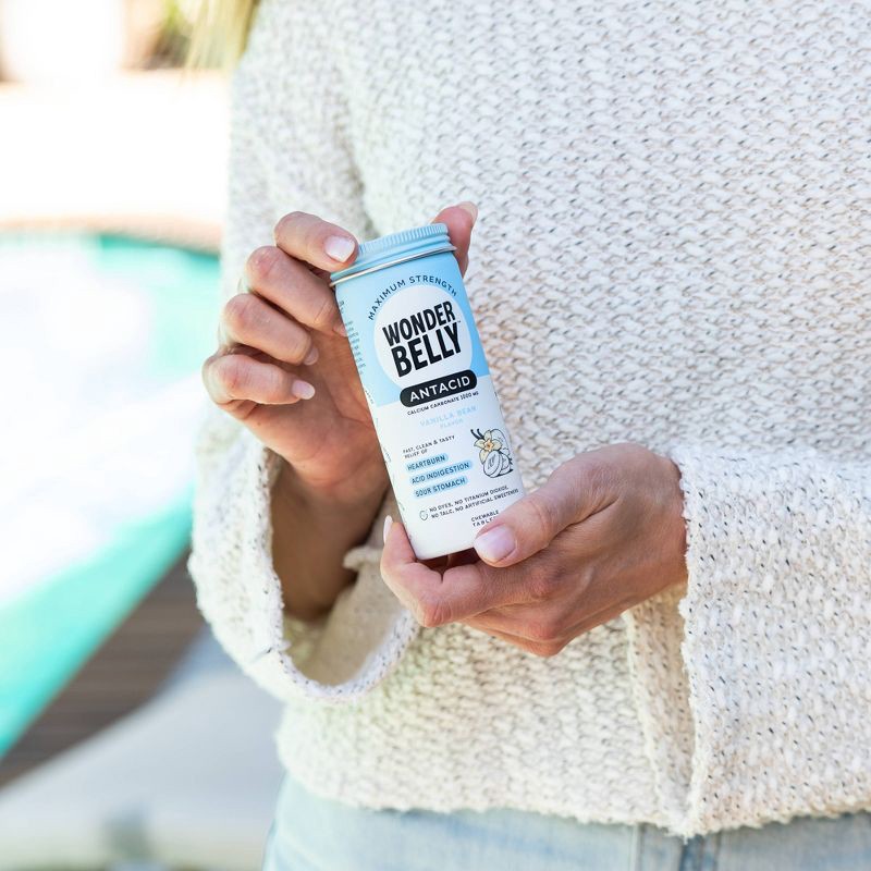 slide 5 of 9, Wonderbelly Digestive Antacid Tablets - Vanilla Bean - 60ct, 60 ct