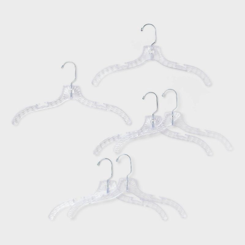 slide 1 of 4, 6pk Crystal Dress Hanger - Brightroom™, 6 ct