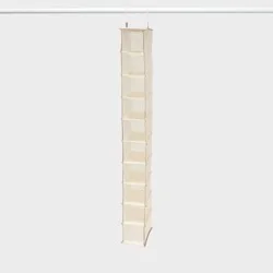 10 Shelf Hanging Shoe Storage Organizer Tan - Brightroom™