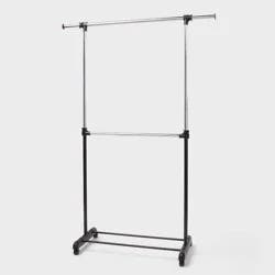 Adjustable Double Rod Garment Rack - Brightroom™