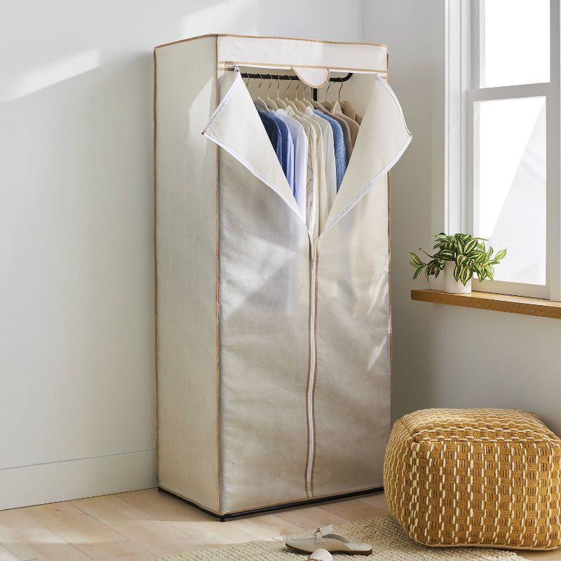 slide 2 of 3, 30" White Covered Storage Closet - Brightroom™, 1 ct