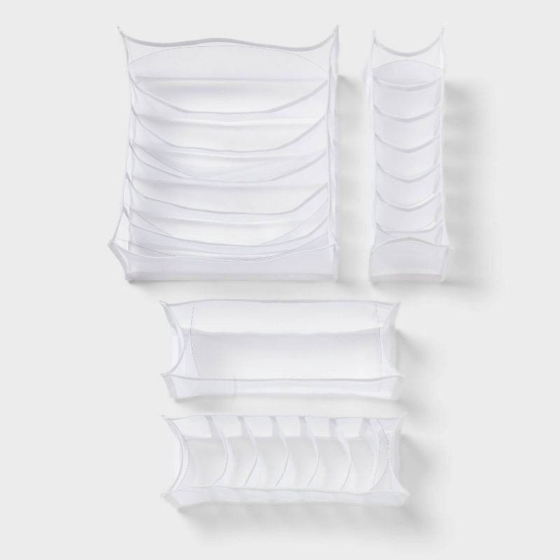 slide 3 of 4, Mesh Drawer Organizer Inserts 4pk - Brightroom™, 4 ct
