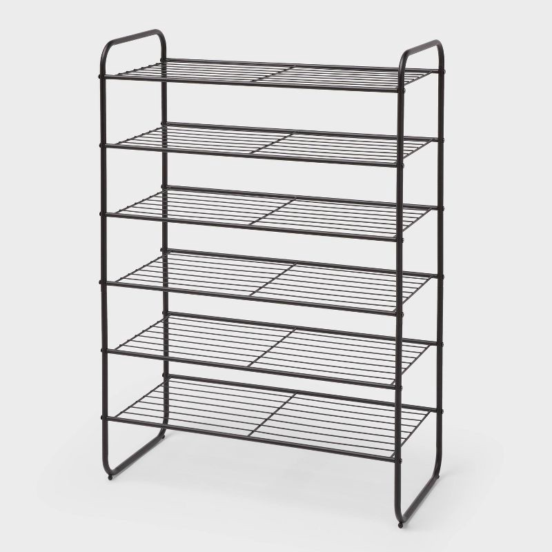 slide 1 of 3, 6 Tier Shoe Rack - Brightroom™, 1 ct