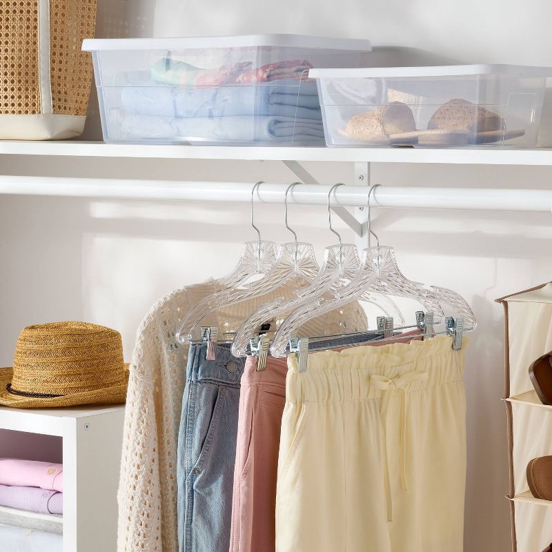 slide 2 of 4, 4pk Crystal Suit Hanger - Brightroom™, 4 ct