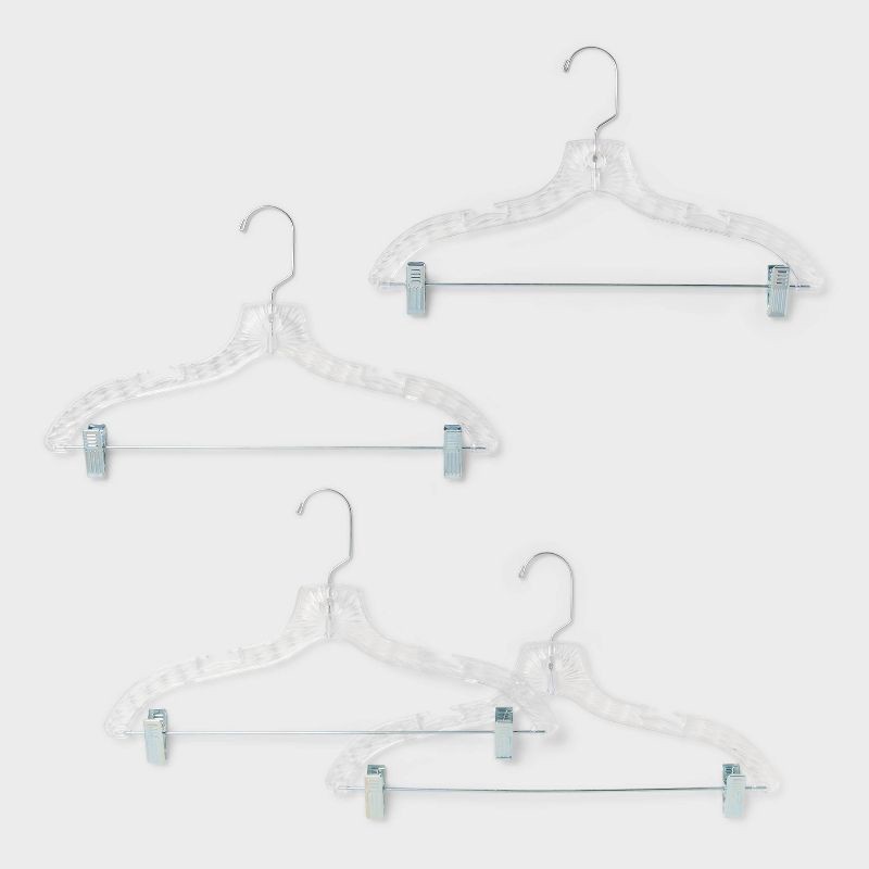 slide 1 of 4, 4pk Crystal Suit Hanger - Brightroom™, 4 ct