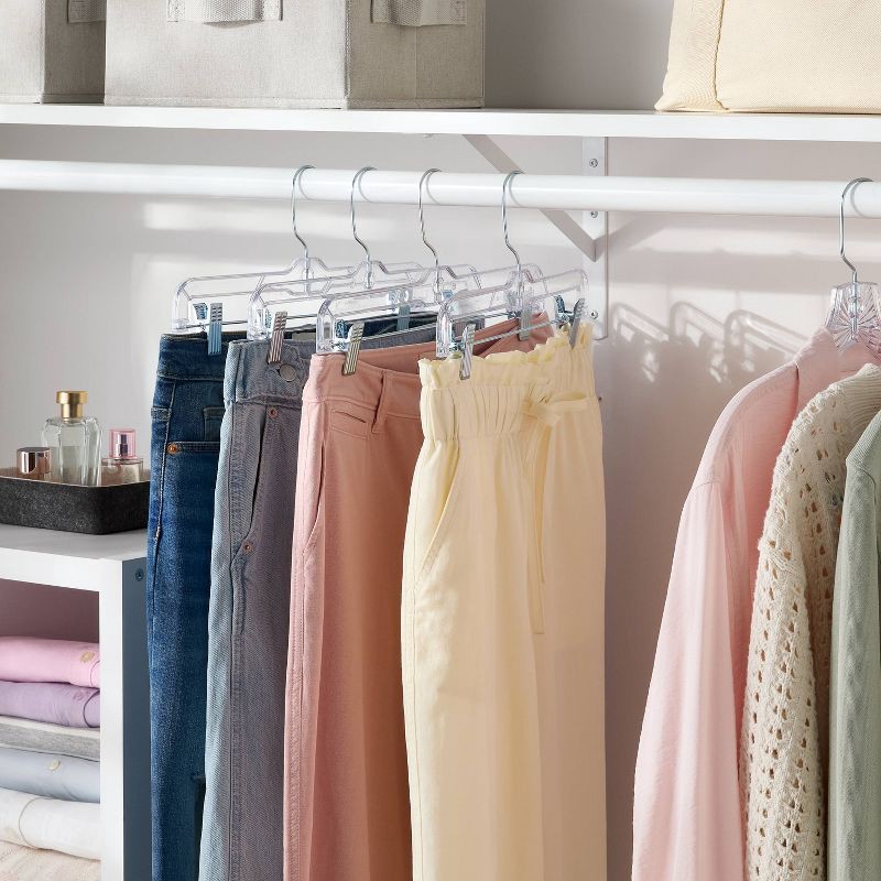 slide 2 of 3, 4pk Crystal Skirt/Slack Hanger - Brightroom™, 4 ct