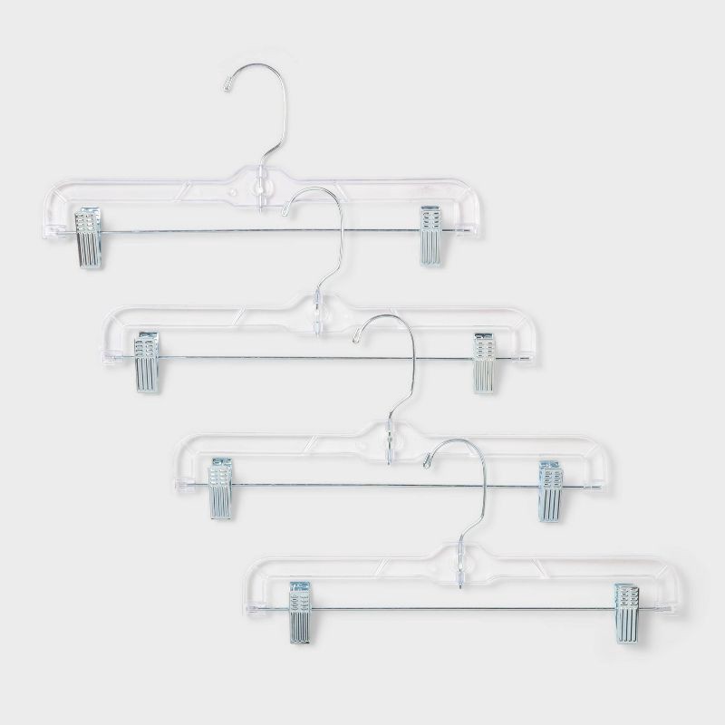 slide 1 of 3, 4pk Crystal Skirt/Slack Hanger - Brightroom™, 4 ct