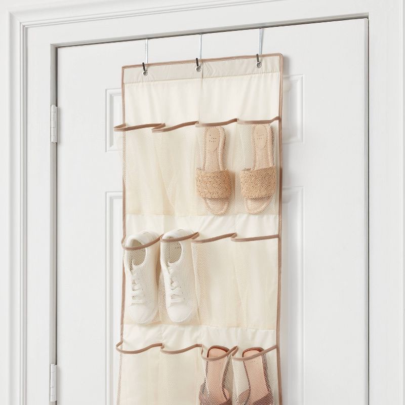 slide 3 of 3, Over-the-Door Shoe Organizer Clear - Brightroom™, 1 ct