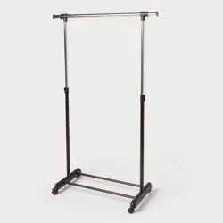 Adjustable Single Rod Garment Rack - Brightroom™