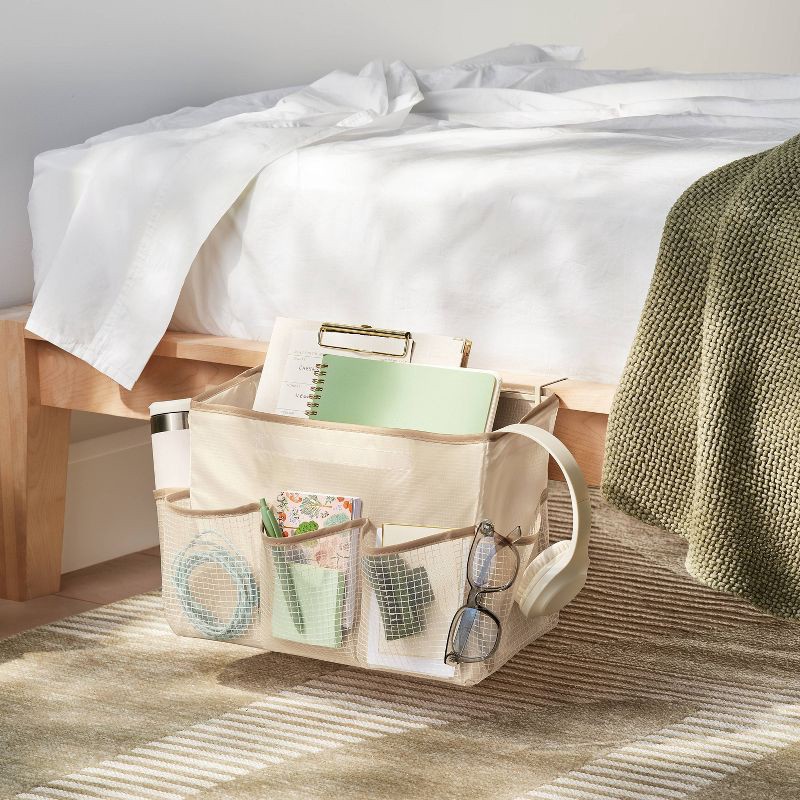 slide 2 of 3, Bedside Caddy Tan - Brightroom™, 1 ct