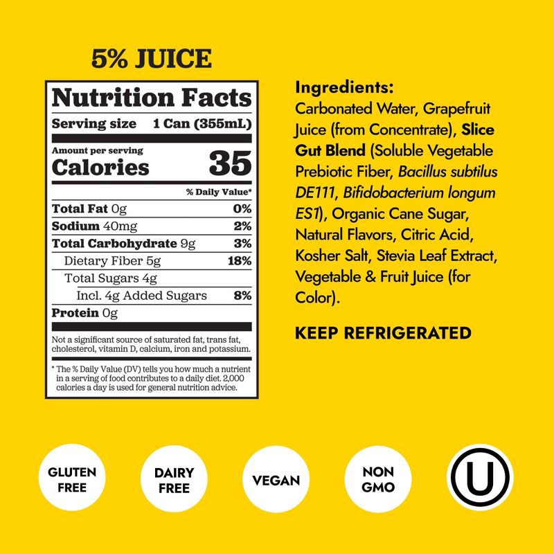 slide 2 of 8, Slice Grapefruit Spritz - 12 fl oz, 12 fl oz