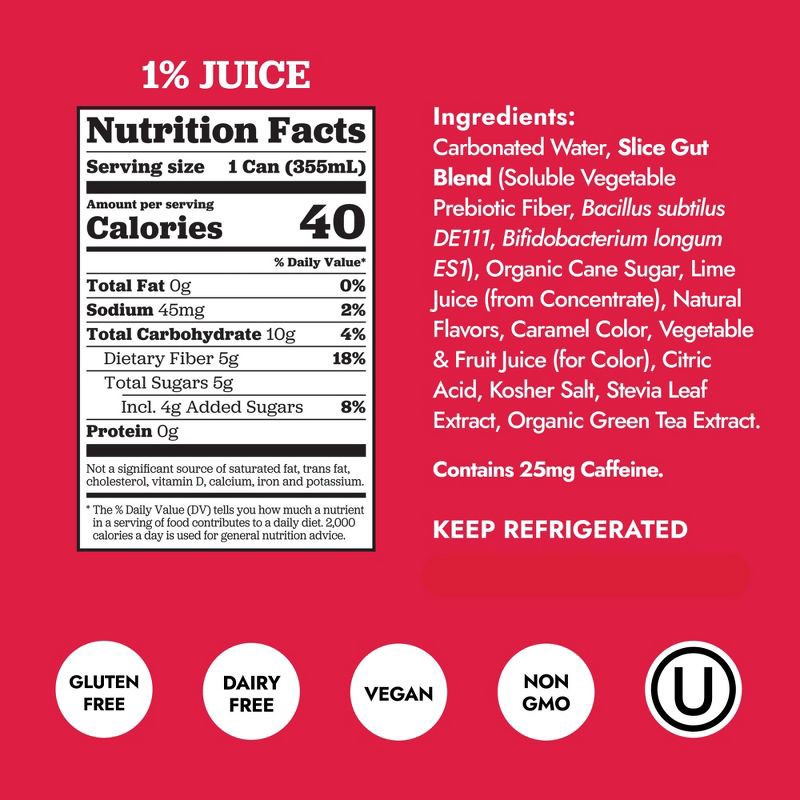 slide 2 of 9, Slice Classic Cola Healthy Soda - 12 fl oz, 12 fl oz