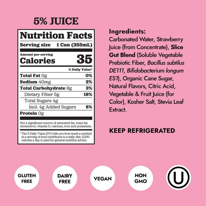 slide 2 of 7, Slice Strawberry Soda - 12 fl oz, 12 fl oz