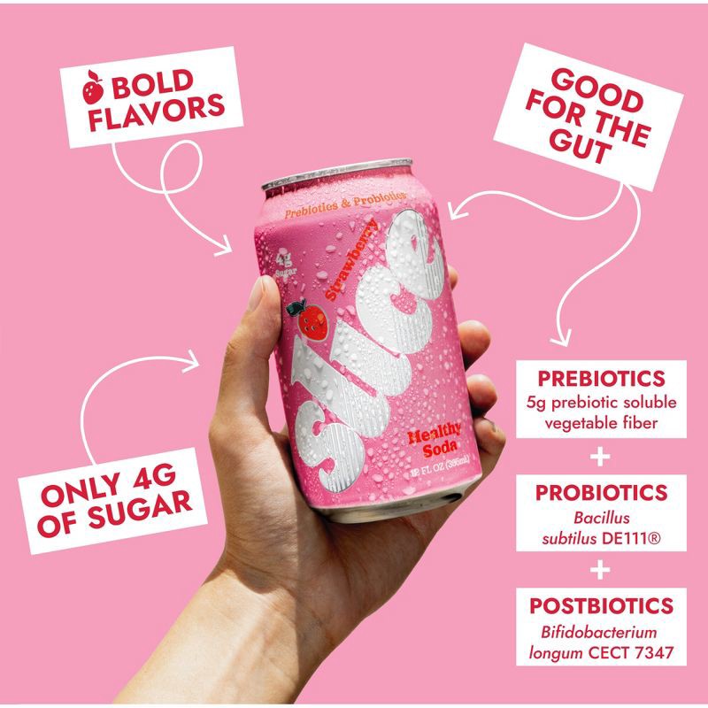 slide 4 of 7, Slice Strawberry Soda - 12 fl oz, 12 fl oz
