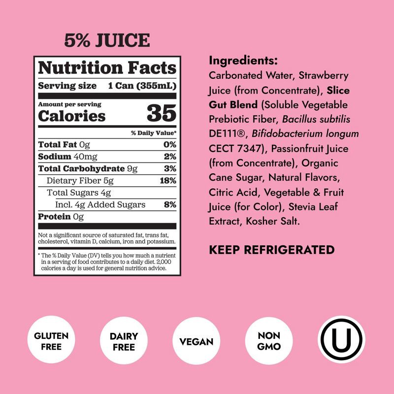 slide 5 of 7, Slice Strawberry Soda - 12 fl oz, 12 fl oz