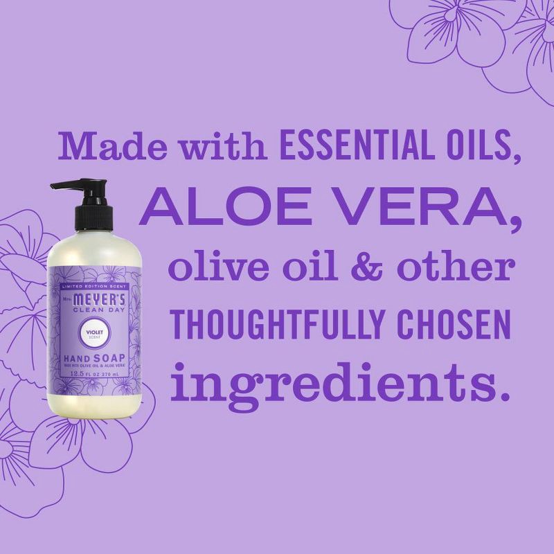 slide 4 of 6, Mrs. Meyer's Clean Day Liquid Hand Soap - Violet - 12.5 fl oz, 12.5 fl oz