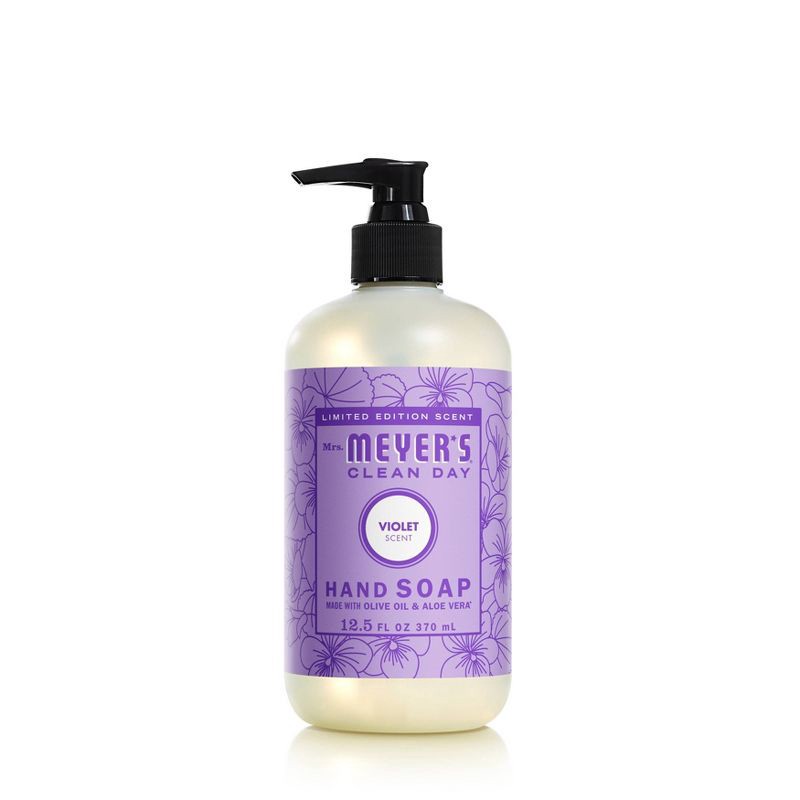 slide 1 of 6, Mrs. Meyer's Clean Day Liquid Hand Soap - Violet - 12.5 fl oz, 12.5 fl oz