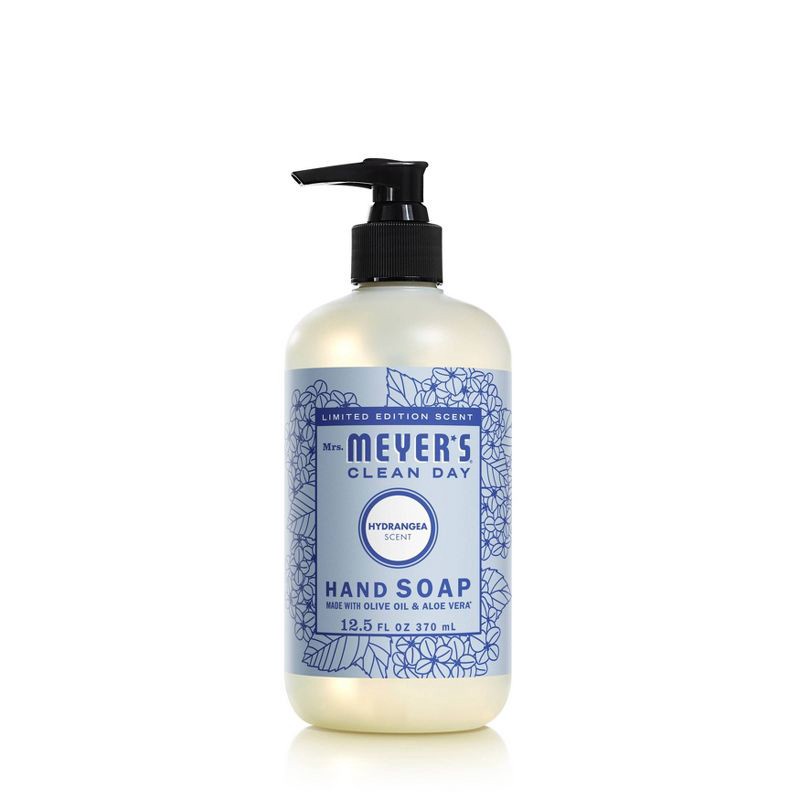 slide 1 of 5, Mrs. Meyer's Clean Day Liquid Hand Soap - Hydrangea - 12.5 fl oz, 12.5 fl oz