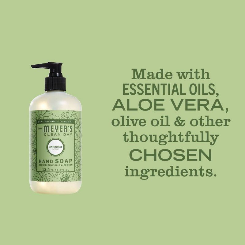 slide 6 of 6, Mrs. Meyer's Clean Day Liquid Hand Soap - Watercress - 12.5 fl oz, 12.5 fl oz