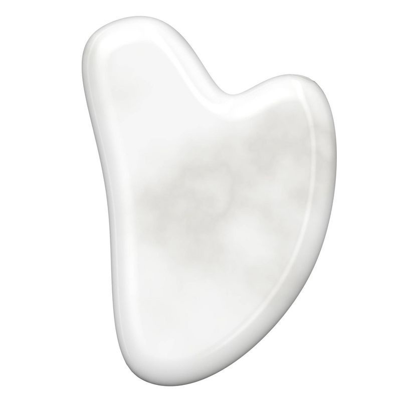 slide 2 of 6, Plum Beauty White Jade Gua Sha Stone, 1 ct