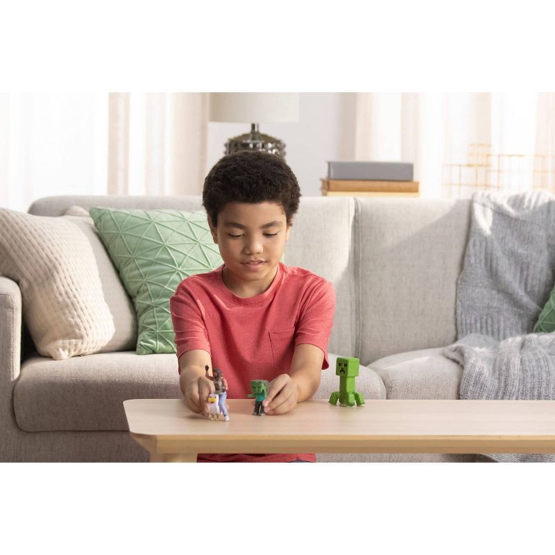 slide 2 of 6, Minecraft Woodland Mansion Throwdown Toy Action Figure Multipack Inspired by the Movie, 1 ct