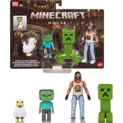 Minecraft Woodland Mansion Throwdown Toy Action Figure Multipack Inspired by the Movie