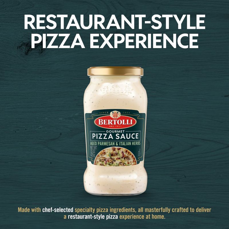 slide 3 of 7, Bertolli Aged Parmesan and Italian Herbs Pizza Sauce - 15oz, 15 oz