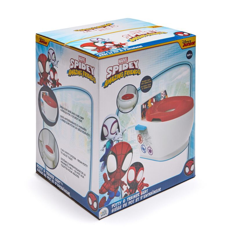 slide 6 of 11, Marvel Spider-Man and his Amazing Friends 2-in1 Potty Training Toilet Seat and Potty Chair, 1 ct