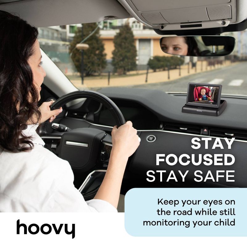 slide 4 of 8, Hoovy Easy To Install Baby Car Camera Monitor with HD Real Time Video, 1 ct