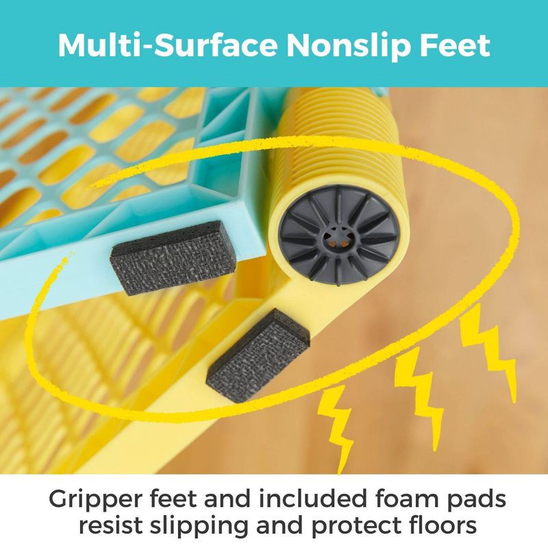 slide 4 of 12, Toddleroo by North States Superyard Colorplay 6 Panel Freestanding Baby Playard - Bright, 1 ct