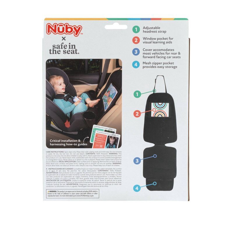 slide 11 of 11, Nuby x Safe in the Seat Car Seat Protector, 1 ct