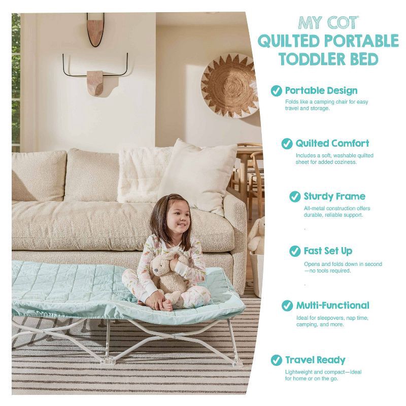 slide 9 of 14, Regalo My Cot with Quilted Waterproof Sheet, 1 ct