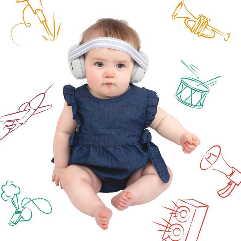 slide 3 of 5, Nuby Ear Muffs with 2 Headbands, 1 ct