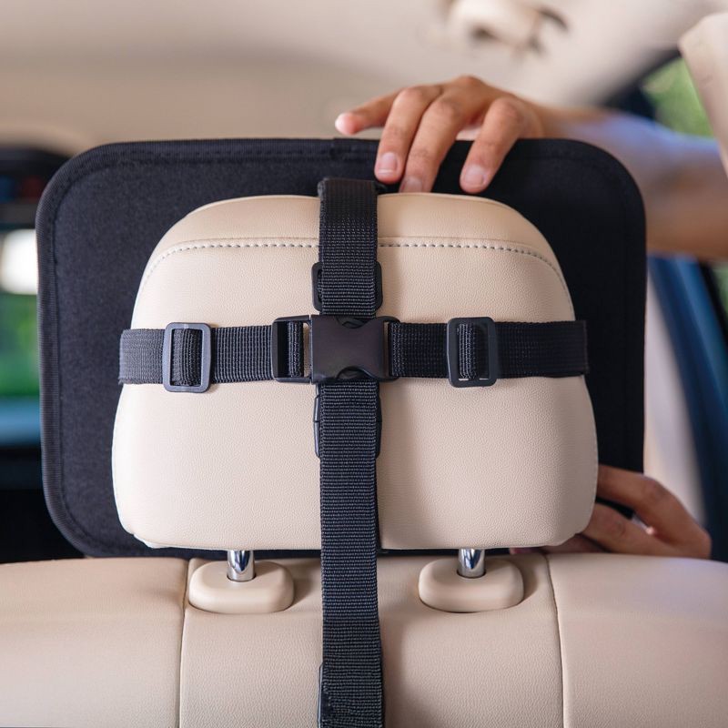 slide 3 of 6, Nuby x Safe in the Seat Soft Fabric Backseat Baby View Mirror, 1 ct