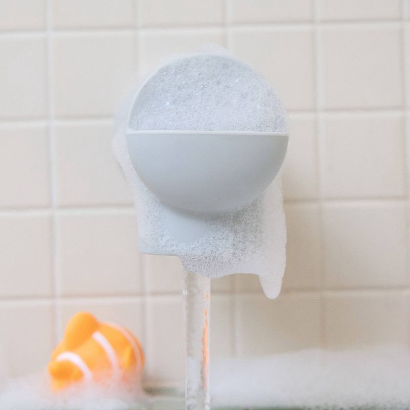 slide 4 of 8, Munchkin Soft Spot Silicone Bathtub Spout Guard with Built-in Bubble Bath Dispenser, 1 ct