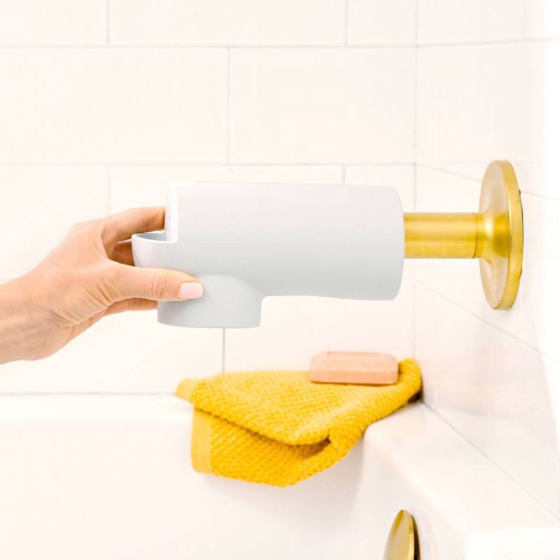 slide 5 of 8, Munchkin Soft Spot Silicone Bathtub Spout Guard with Built-in Bubble Bath Dispenser, 1 ct
