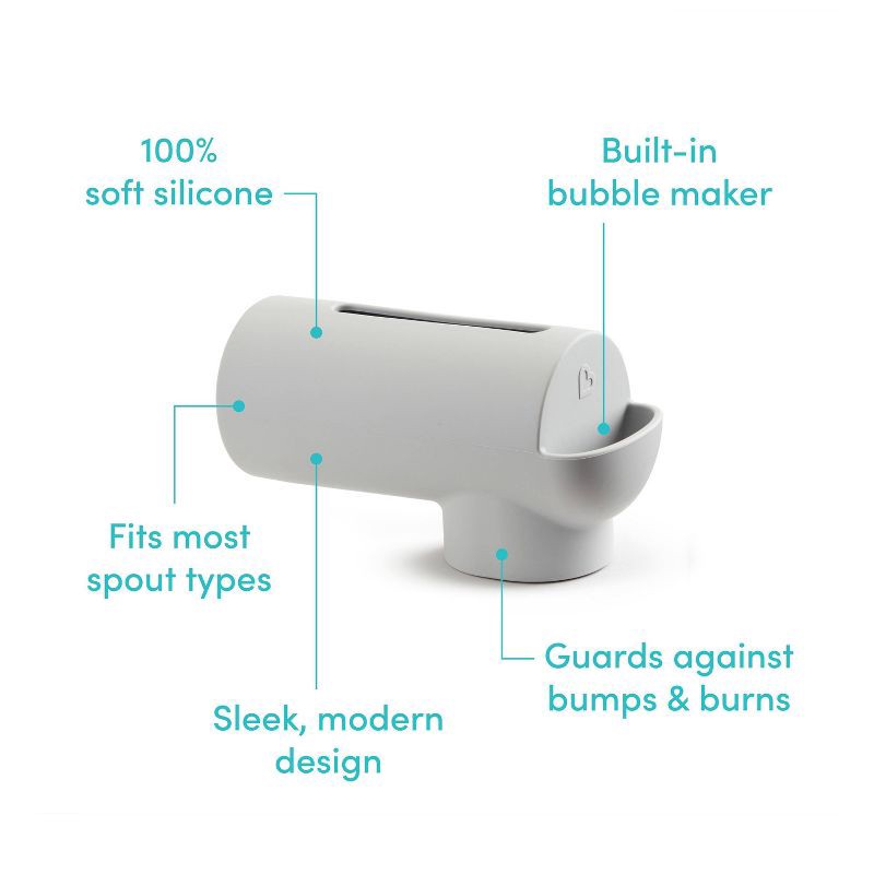 slide 6 of 8, Munchkin Soft Spot Silicone Bathtub Spout Guard with Built-in Bubble Bath Dispenser, 1 ct