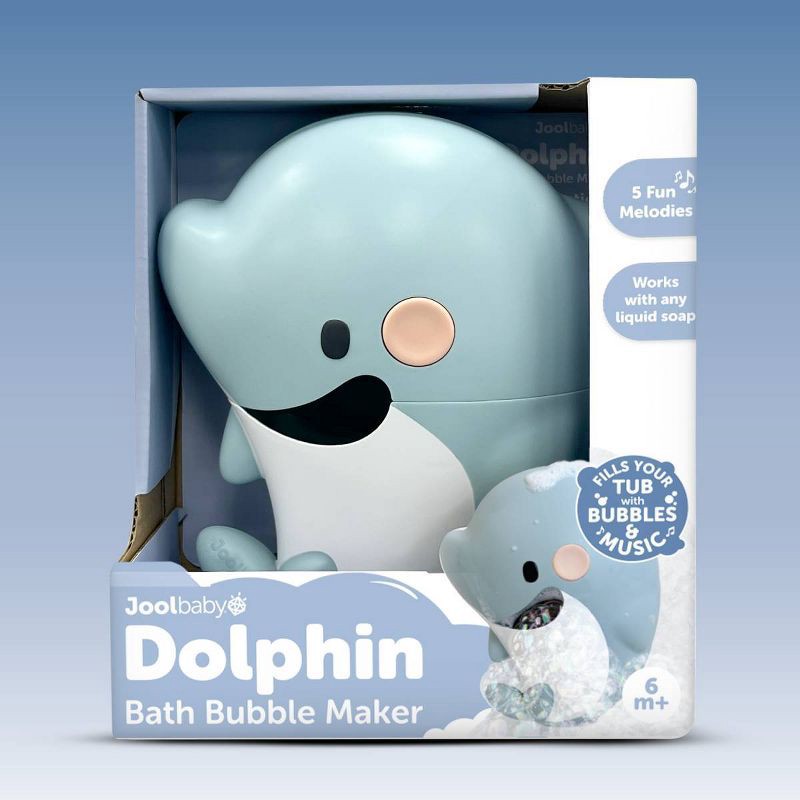 slide 7 of 8, Jool Baby Dolphin Bubble Foam Maker Bath Toy, 1 ct