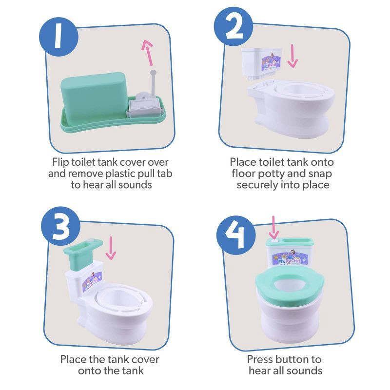 slide 5 of 8, Ms. Rachel Floor Potty Training Chair with Sound, 1 ct