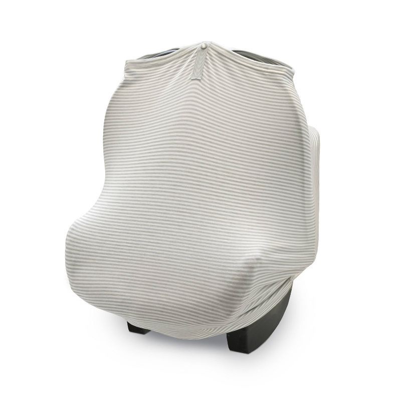 slide 1 of 6, GoldBug 5-in-1 Car Seat and Nursing Cover - Multi Use Cover for Baby - Gray Stripe, 1 ct