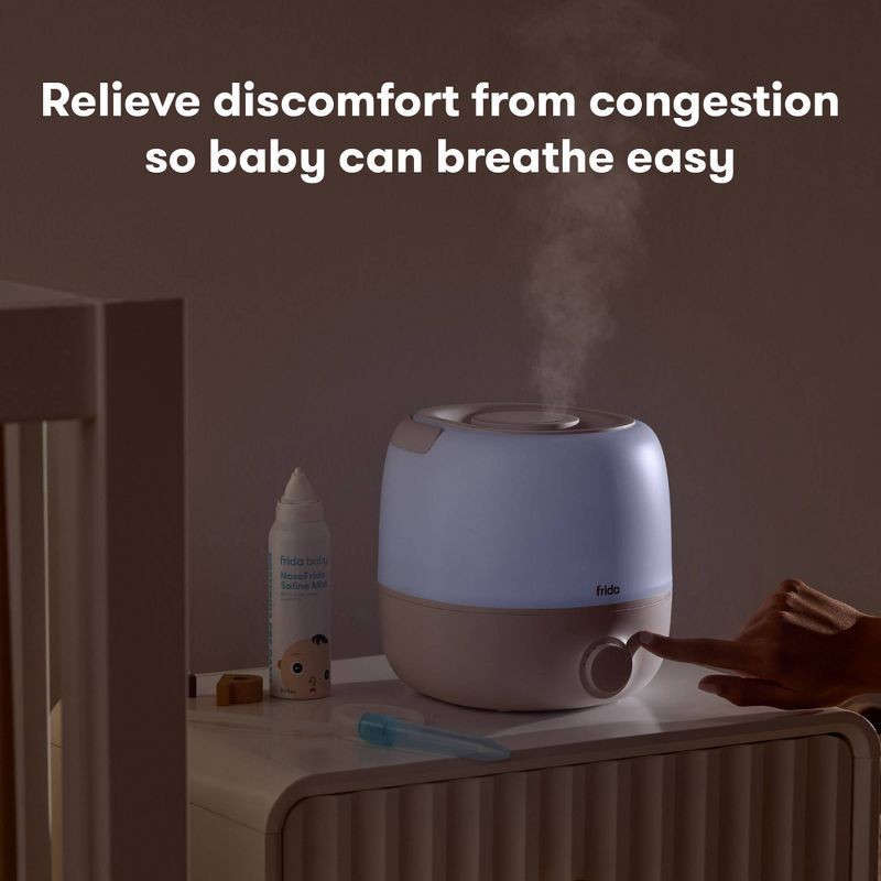 slide 2 of 5, Frida Baby 3-in-1 Humidifier with Diffuser and Nightlight - White, 1 ct