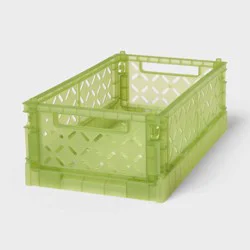 Foldable Crate Small Green - Brightroom™