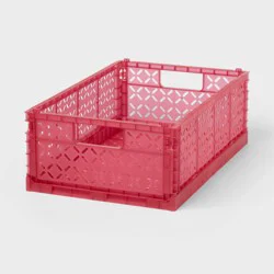 Large Foldable Crate Pink - Brightroom™