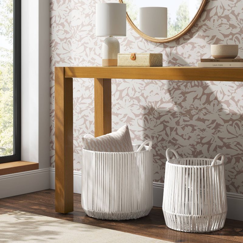 slide 2 of 3, Rope Basket Small Cream - Threshold™, 1 ct