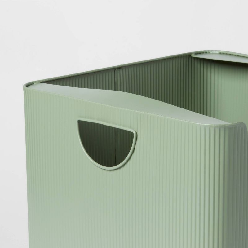 slide 3 of 3, Metal Bin Large Open Front Green - Brightroom™, 1 ct