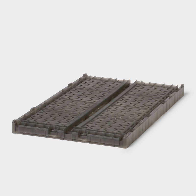 slide 3 of 3, Large Foldable Crate Gray - Brightroom™, 1 ct