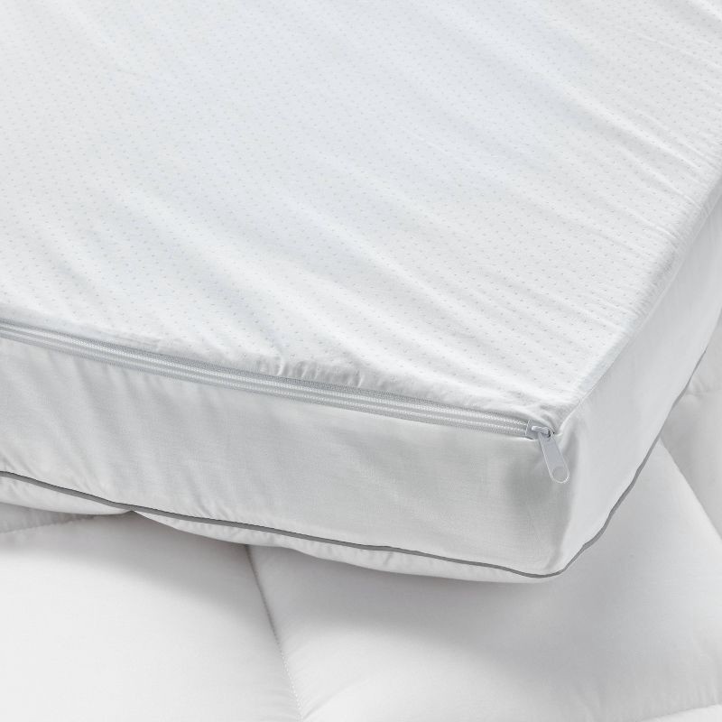 slide 4 of 4, Twin XL Premium Cooling 4" Dual Layer Memory Foam Mattress Topper - Casaluna™, 1 ct