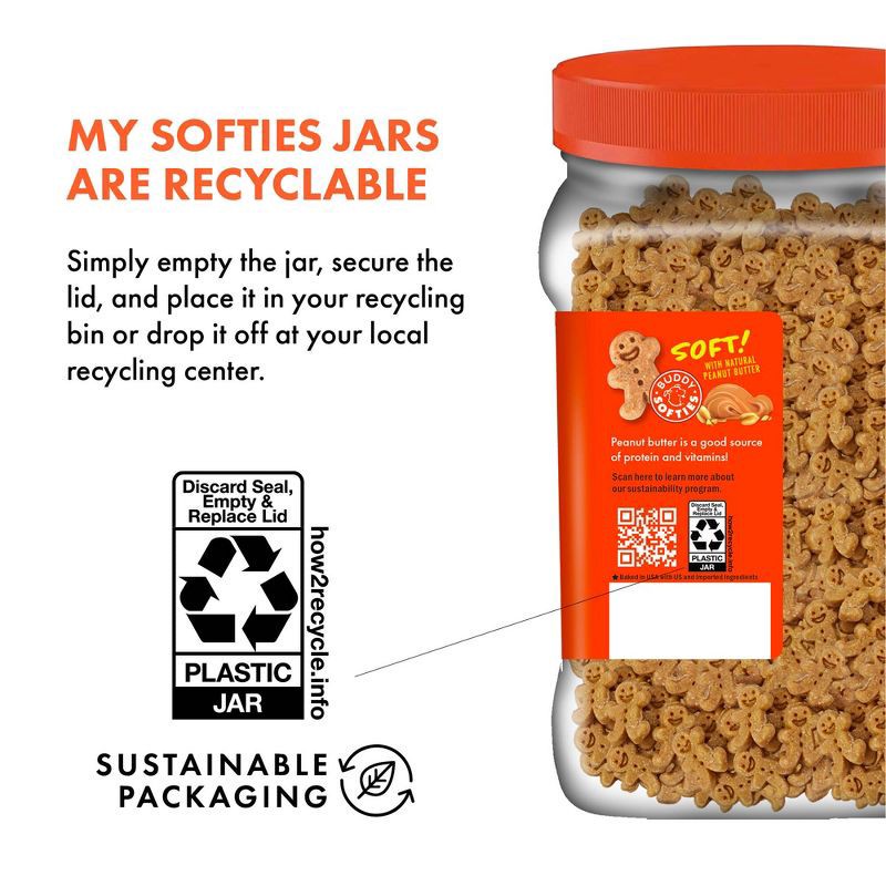 slide 7 of 12, Buddy Biscuits Peanut Butter Flavor Soft and Chewy Dog Treats - 1.25lbs, 1.25 lb