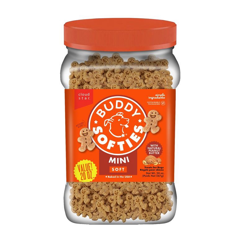 slide 1 of 12, Buddy Biscuits Peanut Butter Flavor Soft and Chewy Dog Treats - 1.25lbs, 1.25 lb